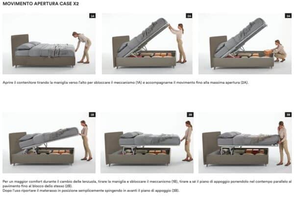 sistema letto caseX2